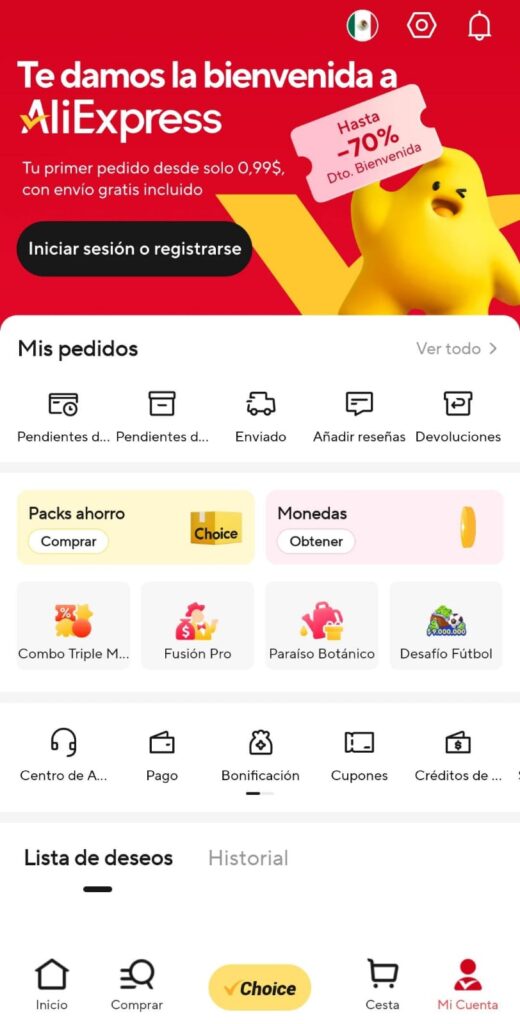 Cómo Comprar en Aliexpress desde México