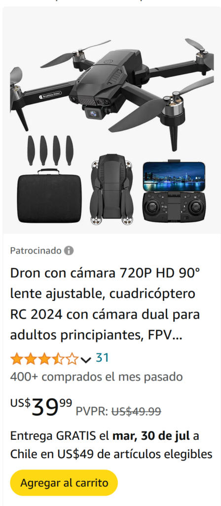 como comprar un dron en amazon